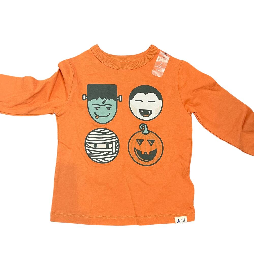 NEW! Gap Halloween Long Sleeve Pullover Shirt Kids - 2 years